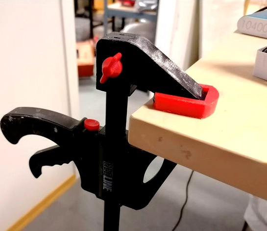 Quick plastic clamp upper part