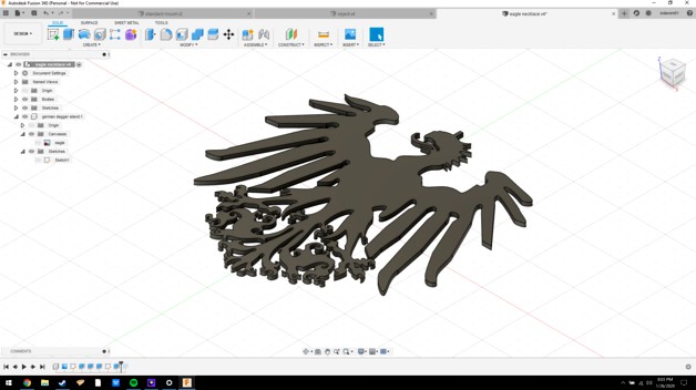 German eagle pendant