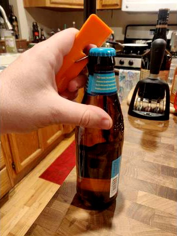 Wallet bottle opener