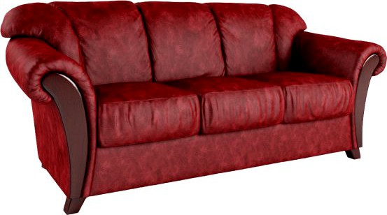 Bella sofa with folding bed 3D Model