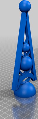 Reverse V-shape with balls