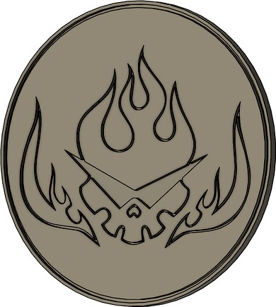 Gurren Lagann logo medallion