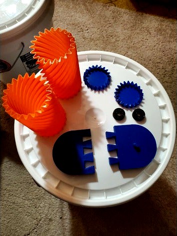 Vase Mode Helical Gear Cups