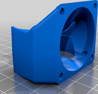 40mm cold section fan mount for double e3d v6 for railcore II