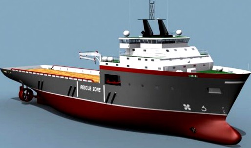Offshore Support Vessels 3D Model