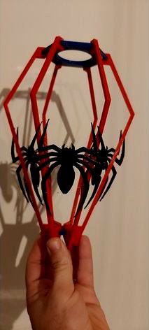 Kids lamp - spider man