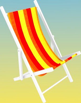 Deck chair 3D Model