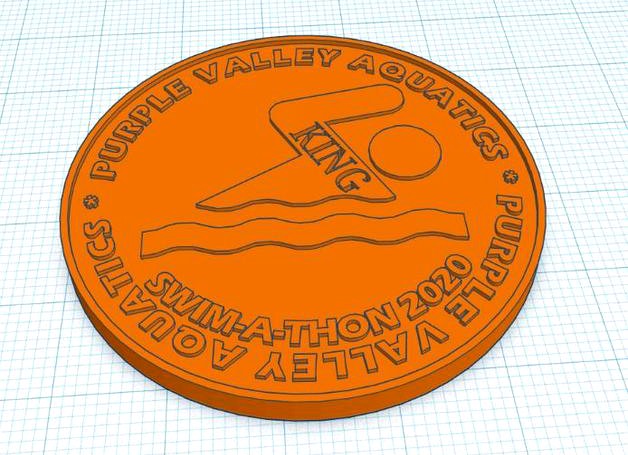 Swimming Challenge Coin