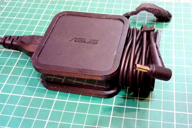 Wire holder for Asus laptop chager (66x66x30mm)