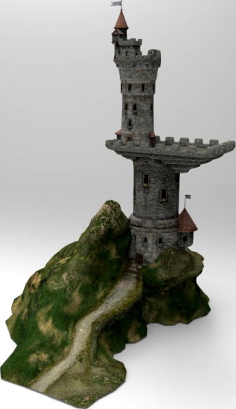 Dragons Tower 3D Model
