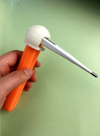 Onehanded thermometer plus