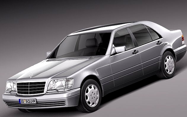 MercedesBenz Sclass W140 1991 to 1998 3D Model