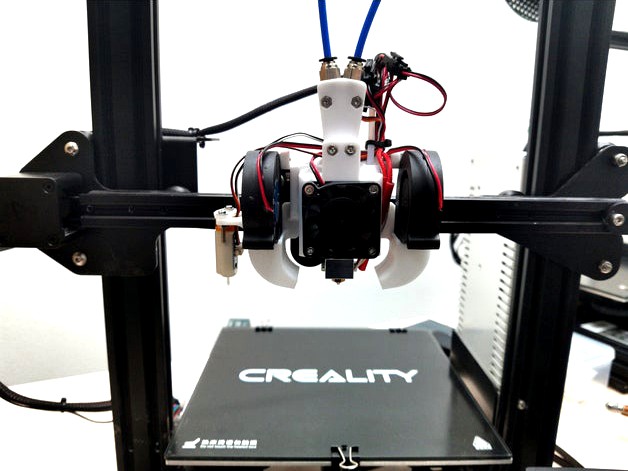 Heavy duty - Multimaterial Y joiner holder for Ender-2/Ender-3/Ender-5/CR-10 and similar