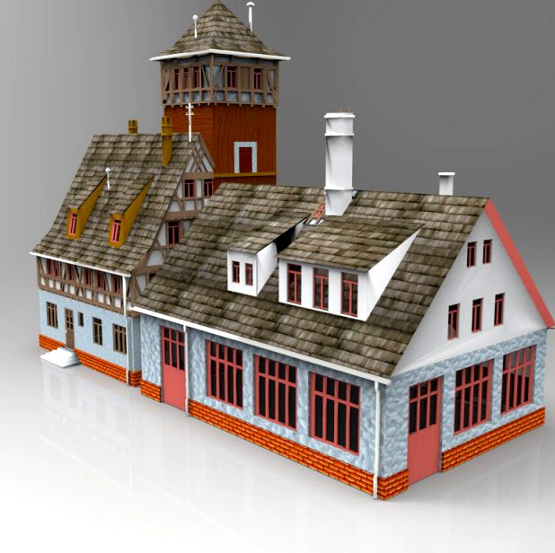 Firestation 3D Model