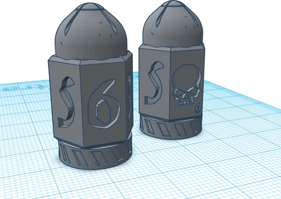 Bolter shell D6 dice