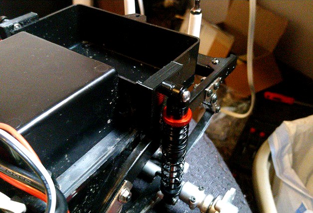 HG P407 rear shock mount adapters