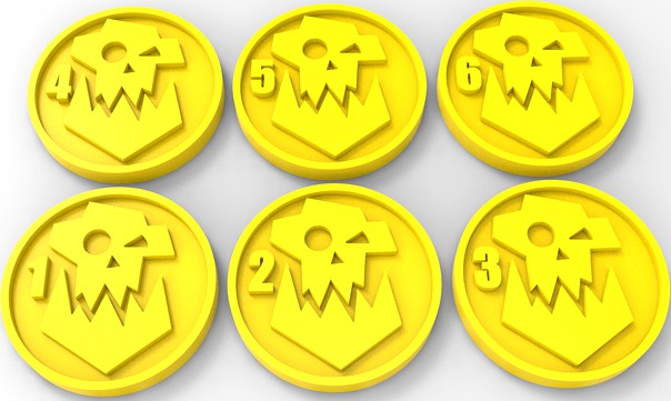 IronzJawz Big Waaagh Orks Objective Markers