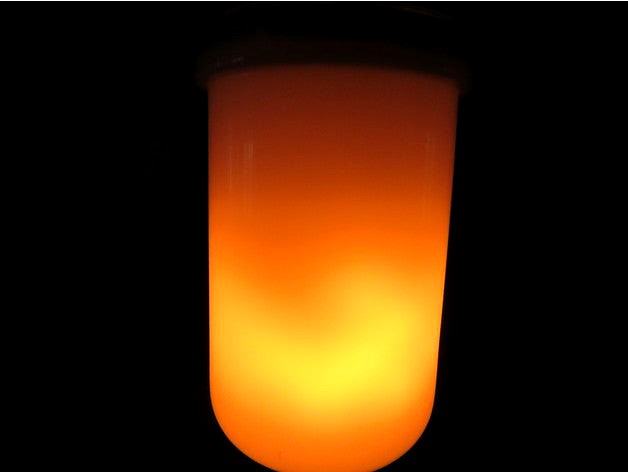 Hanging Jar "O" Fire with Omicoo Flame Bulb