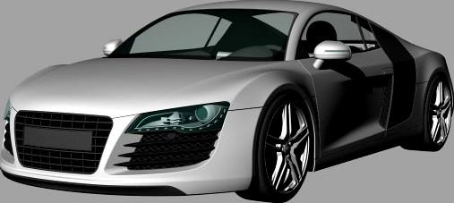 Audi R8 3D Model