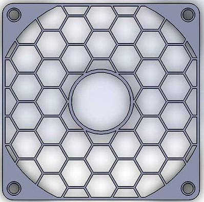 Fan Guard and Frame for 92 mm Cooling Fan (e.g. Noctua NF-A9 FLX)