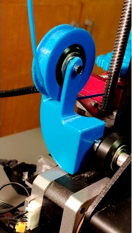 Ender 3 filament guide for V Slot wheel