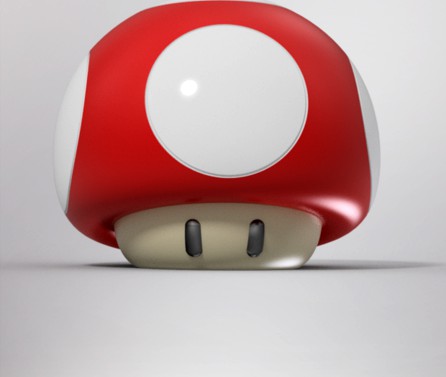 Super Mario 1up Level Up Mushroom