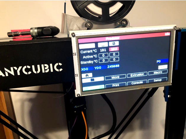 Anycubic Predator, shabby and simple support Duet 7 "fysetc Panel