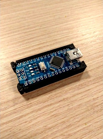 Arduino nano snap-fit mount 3d model