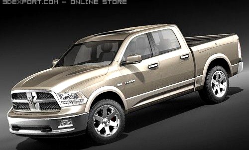 Dodge Ram 1500 Crew Cab 2009 3D Model