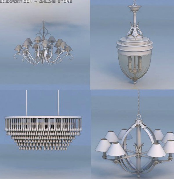 Lights pendant light lamp 3D Model