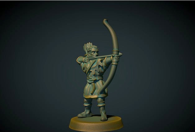 Elf archer 28mm (no supports needed)