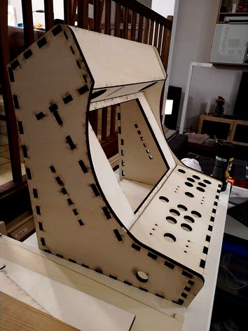 Goliom Arcade 2 players Bartop - Lasercut plywood 10 mm