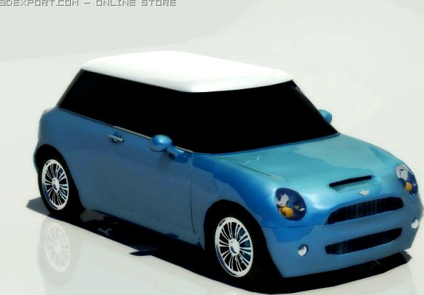 Download free Mini Cooper S 2001 3D Model