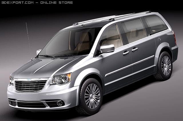 Chrysler Town And Country 2011 3D Model