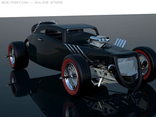 Hot Rod 3D Model