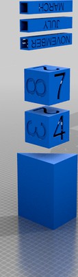 Perpetual Block Calendar