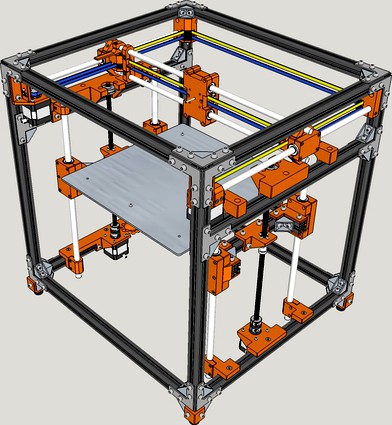 HyperCube Evolution 2020 - Reinforced, Captive Nuts, Easy Print