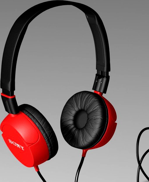 Headphone  Sony MDRZX100 ZX 3D Model