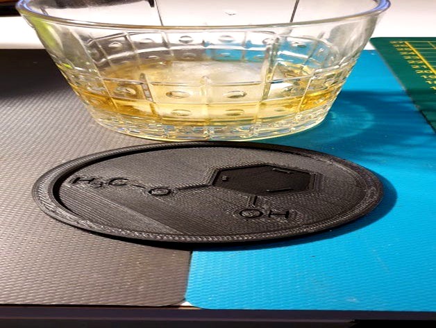 Whiskey Molecule Coaster