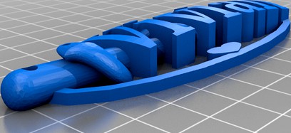 Nurse Vivian key chain name tag