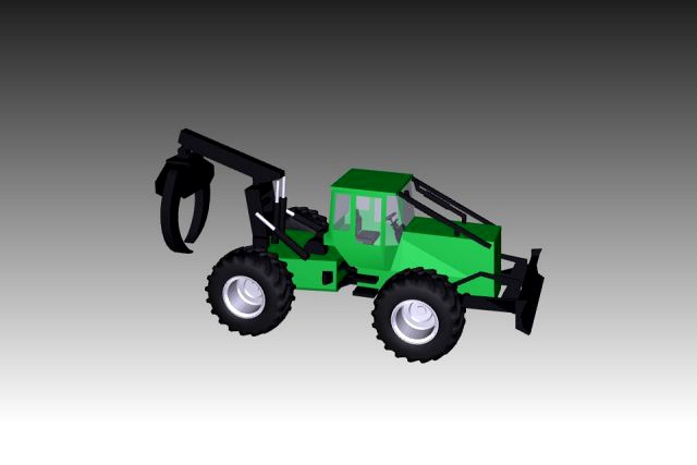 John Deere 648 Skidder 3D Model