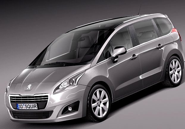 Peugeot 5008 2014 3D Model