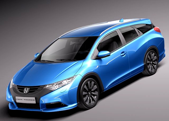 Honda Civic Tourer 2014 3D Model