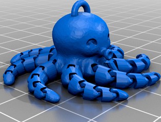 Mini Octopus Keychain