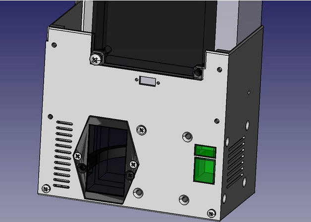 Anet A8 PSU cover with switch, relays, fan and OctoPrint