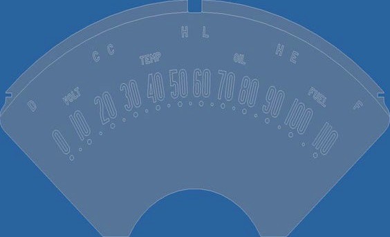 55 Chevy Instrument Cluster Modification (oil, temp, gas, volt)