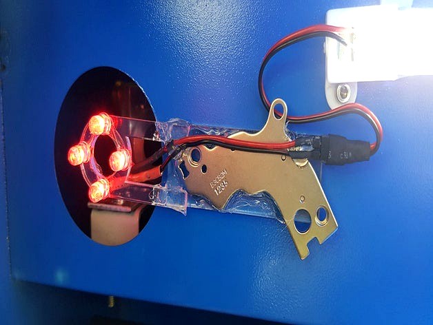 Laser Cut K40 LED position indicator