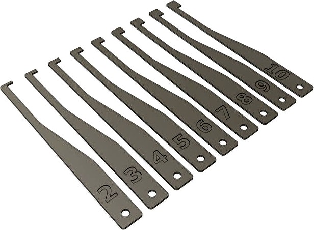 Brake/Depth Gauge Set 2-10mm