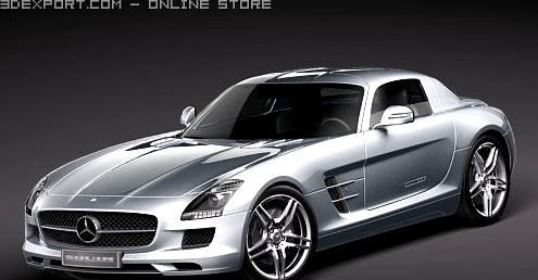 MercedesBenz SLS 2011 3D Model