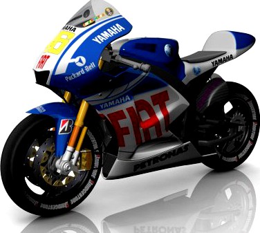 Yamaha YZR M1 MotoGP 3D Model